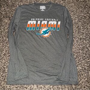 NFL Miami Dolphins Gray Long Sleeve Tee